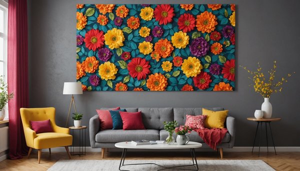 Transformez vos murs avec des tentures psychédéliques colorées